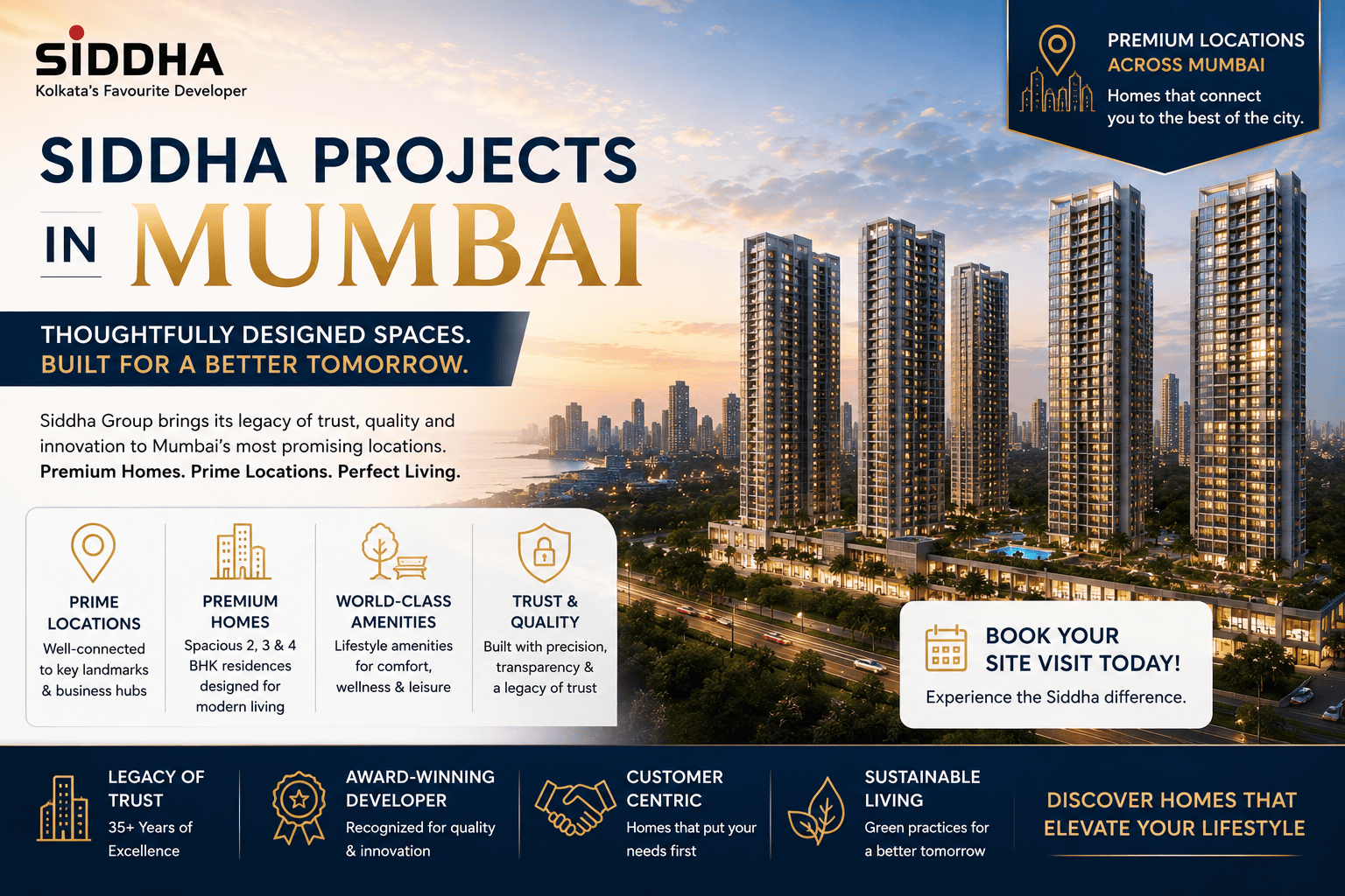 Siddha Projects in Mumbai - Premium Residential Plots