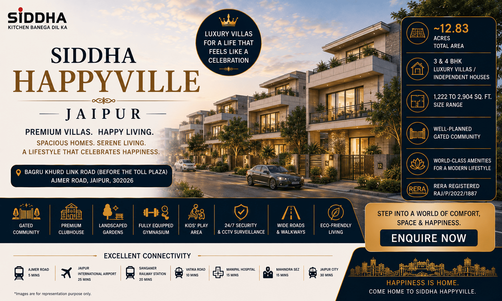Siddha Happyville - Premium Villas on Ajmer Road Jaipur